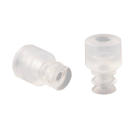 Fipa Bellows vacuum cup diam. 6 mm, Silicone transparent 21.007.147.2
